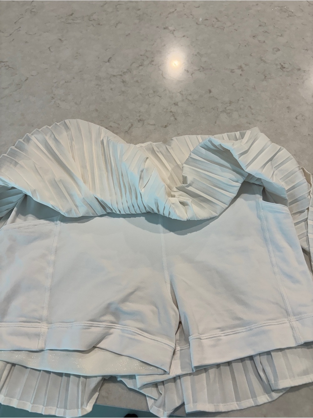 Lululemon White Tennis Skort Built-In Shorts Multi Pocket Size 8 Like New - Picture 7 of 8